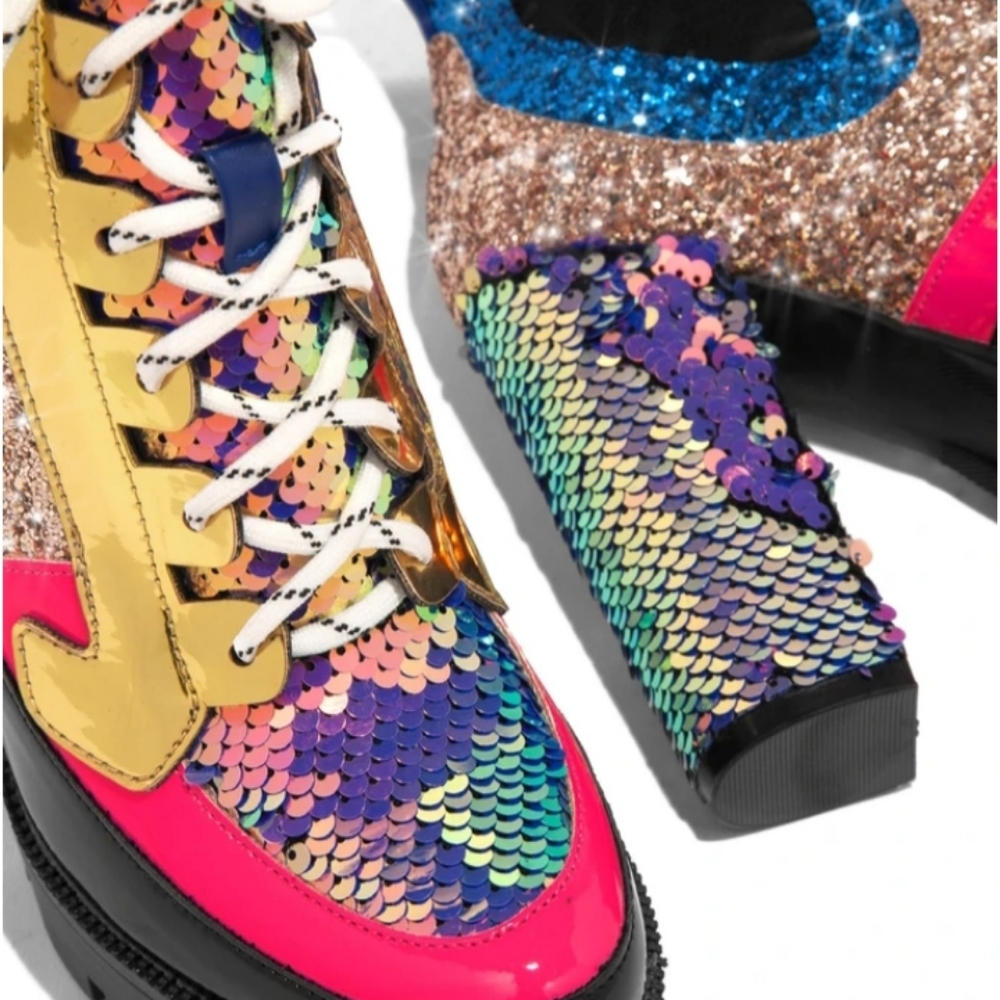 Sequin Over the top Booties